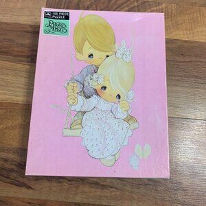 Vtg Pink Precious Moments Puzzle 1990 Kids Unopened 100 New w/ Box 15" x 11"